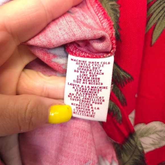 Caribbean Joe Dress Womens PS Petite Red Tank Floral Hawaiian Beach Retro Pin Up - Picture 13 of 14